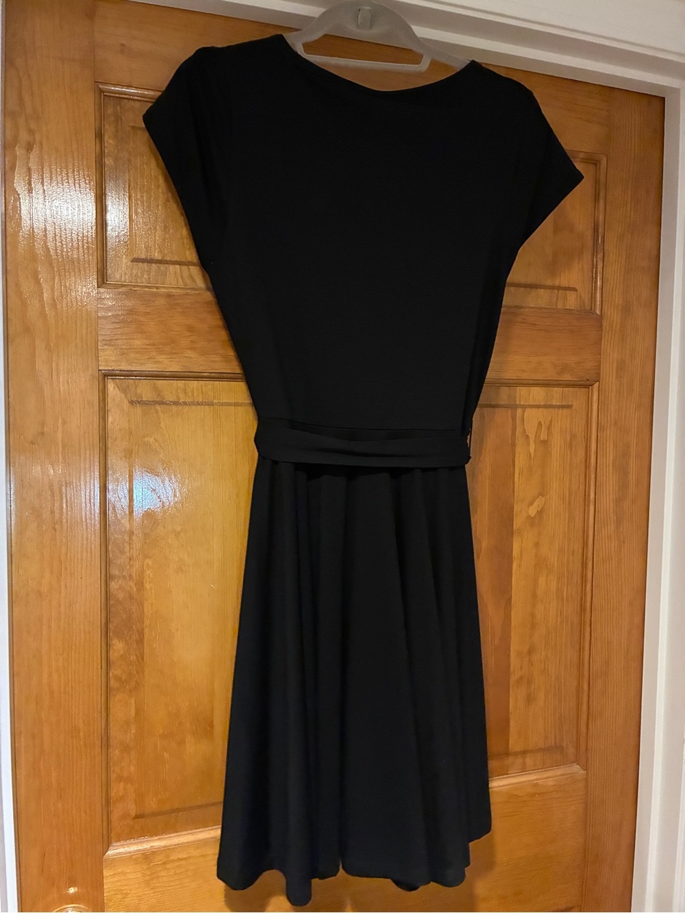 Pact Black Fit & Flare Petal Sleeve Dress NWT - Picture 6 of 7